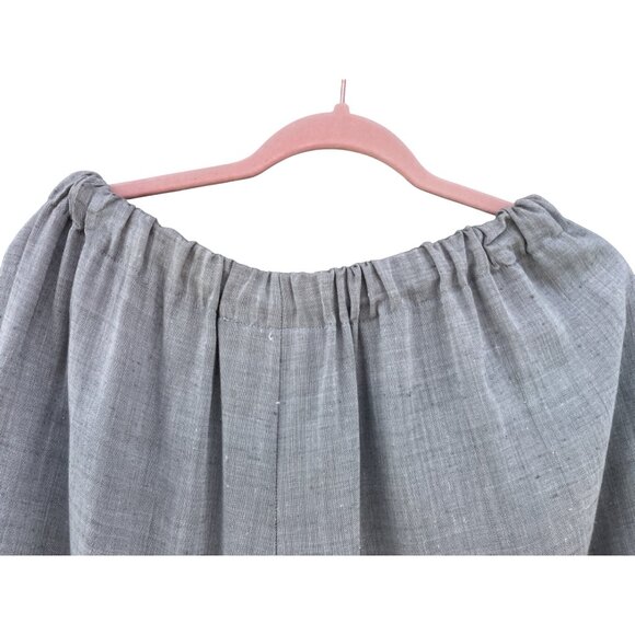 Betsys women’s size 3 waist 32  Large L XL XXL gray Linen wide leg Pants - Picture 8 of 12